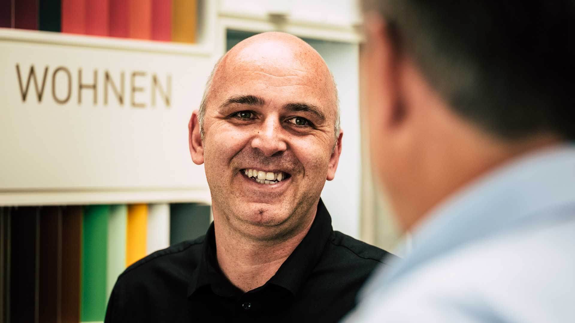 Frank Grimm im Kundengespräch